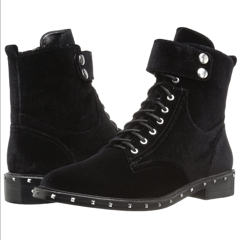 Vince Camuto Black Talorini Booties Velvet